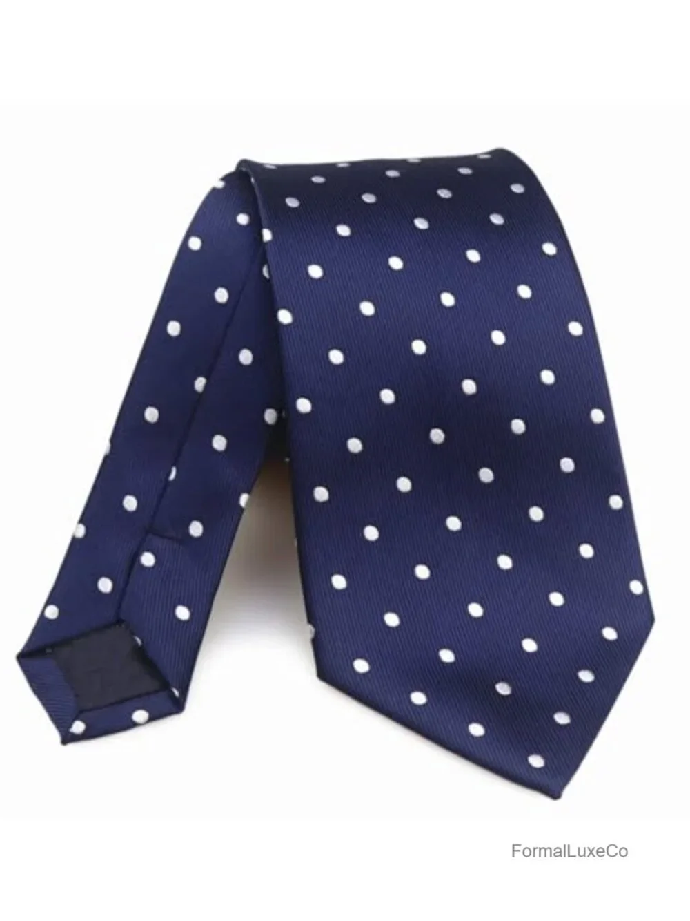 Men's Polka Dot Necktie Microfiber Polyester Formal Wedding Groomsmen Business